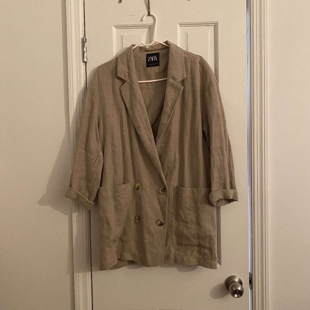 ZARA LINEN BLAZER